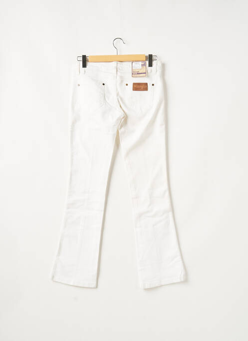 Blugi cu croială evazată alb WRANGLER femeie