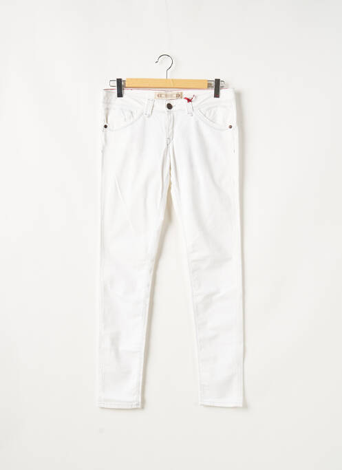 Pantalon slim alb FIVE PM femeie