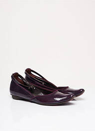 Balerine material neted toc plat până la 3 cm violet IPPON STYL femme