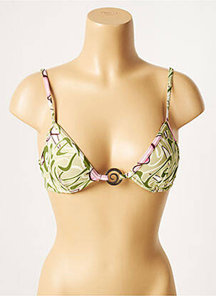 Sutien de costum de baie elasticitate verde CULTURE BEACH femeie