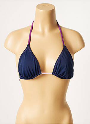 Sutien de costum de baie elasticitate top triunghiuri albastru SANS MARQUE femeie