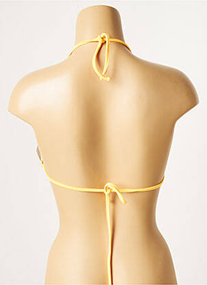 Sutien de costum de baie elasticitate top triunghiuri maro SANS MARQUE femeie