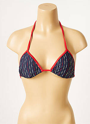 Sutien de costum de baie elasticitate top triunghiuri albastru SANS MARQUE femeie