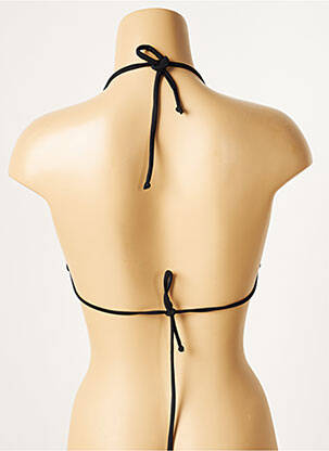 Sutien de costum de baie elasticitate top triunghiuri negru CULTURE BEACH femeie