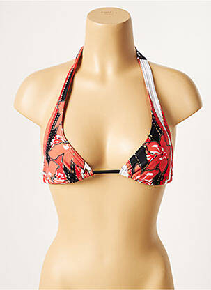 Sutien de costum de baie elasticitate top triunghiuri portocalie CULTURE BEACH femeie
