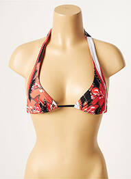 Sutien de costum de baie elasticitate top triunghiuri portocaliu CULTURE BEACH femme
