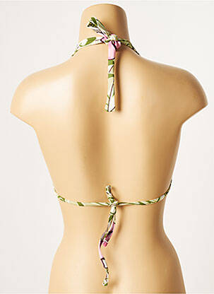 Sutien de costum de baie elasticitate top triunghiuri verde CULTURE BEACH femeie