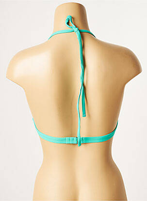 Sutien de costum de baie elasticitate top triunghiuri verde D NU D femeie