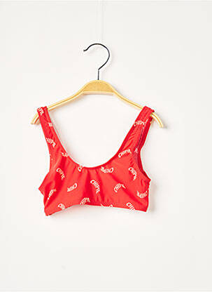 Sutien de costum de baie elasticitate roșu CHIPIE fată