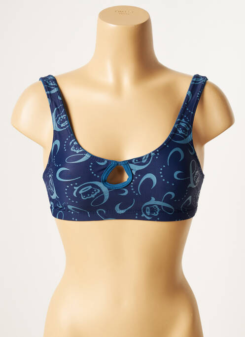 Sutien de costum de baie elasticitate top bentiță albastru CHIPIE femme