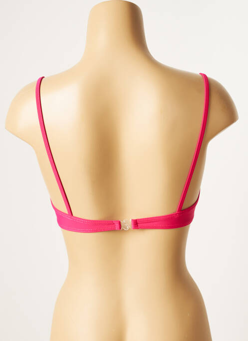 Sutien de costum de baie elasticitate sutien balconet cu decolteu înalt roz SANS MARQUE femme