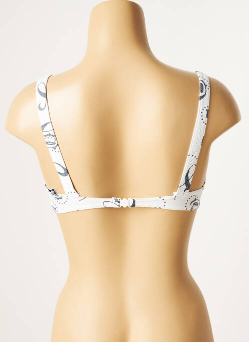 Sutien de costum de baie elasticitate sutien cupe întregi cu decolteu înalt alb CHIPIE femme