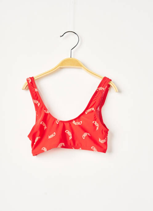 Sutien de costum de baie roșu CHIPIE fată
