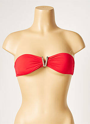 Sutien de costum de baie roșu MORGAN femeie