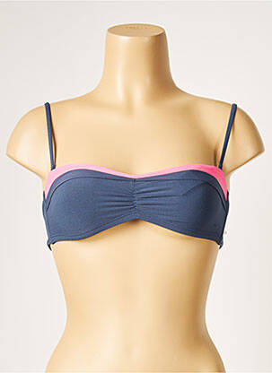 Sutien de costum de baie elasticitate top bentiță albastru PRINCESSE TAM-TAM femeie