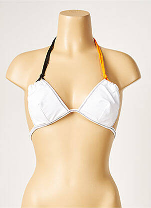 Sutien de costum de baie elasticitate top triunghiuri alb DIVINE femeie