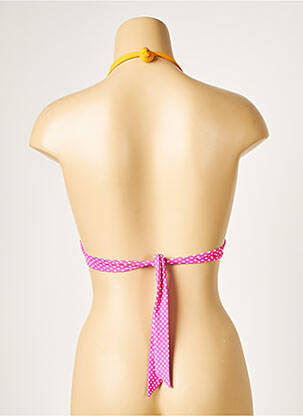 Sutien de costum de baie elasticitate top triunghiuri portocalie DIVINE femeie
