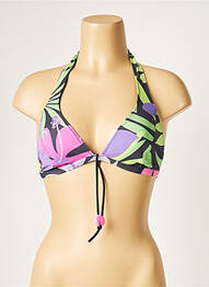 Sutien de costum de baie elasticitate top triunghiuri verde MORGAN femme