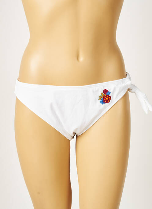 Chiloți de baie alb PRINTEMPS femeie