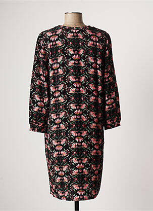 Rochie midi imprimeu floral mâneci 3/4 negru STREET ONE femeie