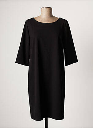 Rochie midi mâneci 3/4 mâneci 3/4 negru QUATRE VINGT JOURS femeie