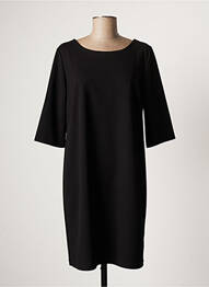 Rochie midi mâneci 3/4 mâneci 3/4 negru QUATRE VINGT JOURS femme