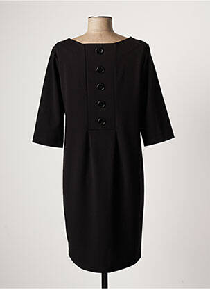 Rochie midi mâneci 3/4 mâneci 3/4 negru QUATRE VINGT JOURS femeie