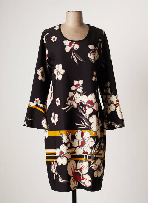 Rochie midi negru QUATRE VINGT JOURS femeie