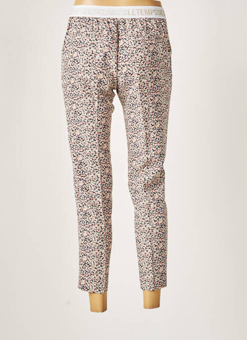 Pantalon trei sferturi roz LE TEMPS DES CERISES femeie