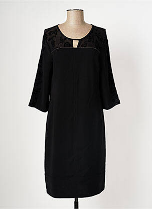 Rochie midi mâneci lungi mâneci lungi negru DIANE LAURY femeie