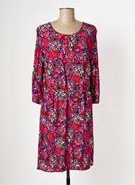 Rochie midi imprimeu floral mâneci lungi violet DIANE LAURY femeie