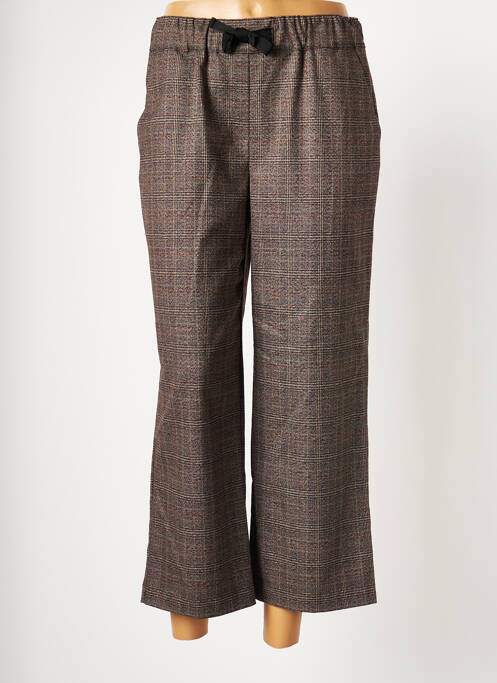 Pantalon trei sferturi maro DIANE LAURY femeie