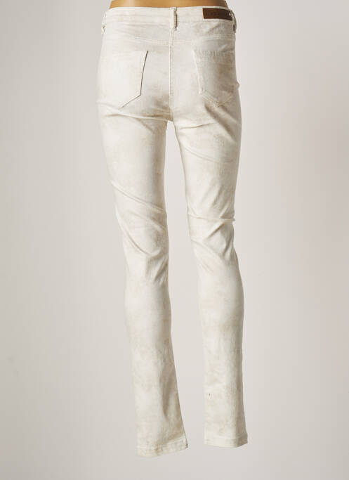 Pantalon slim bej JULIE GUERLANDE femeie