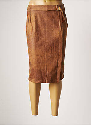 Fustă midi maro JULIE GUERLANDE femeie