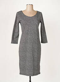 Rochie midi mâneci 3/4 mâneci 3/4 gri ELEONORA AMADEI femme