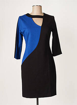 Rochie scurtă mâneci 3/4 mâneci 3/4 negru ELEONORA AMADEI femeie