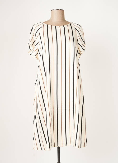 Rochie midi bej ELEONORA AMADEI femeie