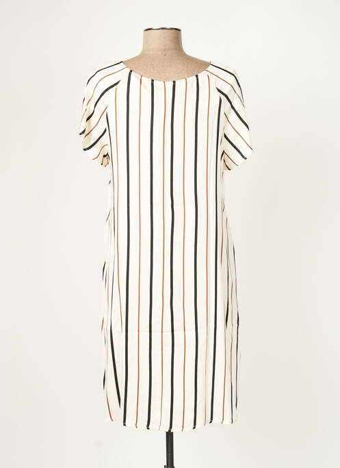 Rochie midi bej ELEONORA AMADEI femeie