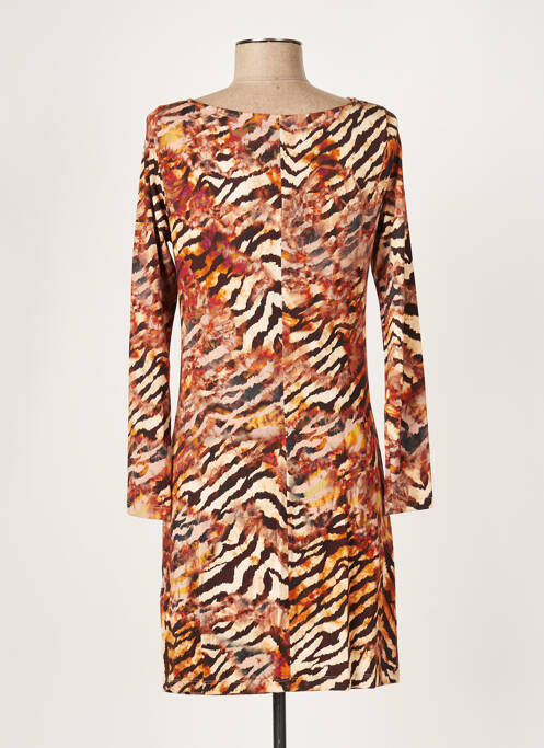 Rochie scurtă portocaliu ELEONORA AMADEI femeie