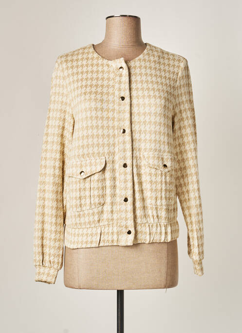 Vestă cu mâneci lungi bej KOCCA femeie