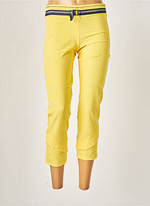 Pantalon slim elasticitate mărime normală galben LO! LES FILLES femeie