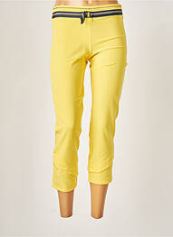 Pantalon slim elasticitate mărime normală galben LO! LES FILLES femeie