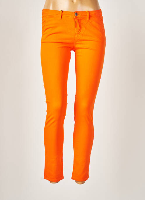 Pantalon slim portocaliu SCHOOL RAG femeie