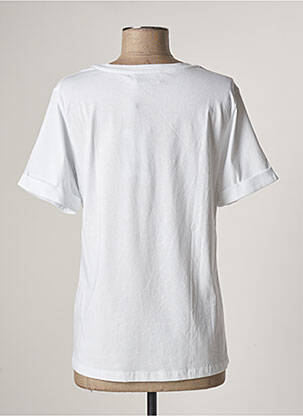 Tricou serigrafie mâneci scurte alb DENIM HUNTER femeie