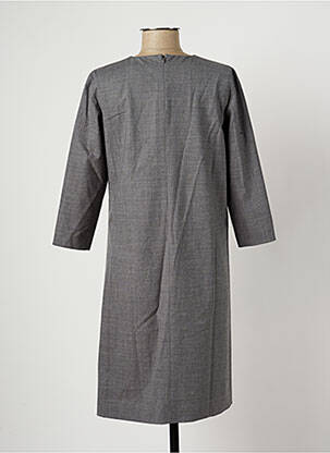 Rochie midi mâneci 3/4 mâneci 3/4 gri KNOTT femeie