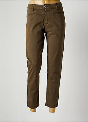 Blugi cu croială dreaptă verde DENIM STUDIO femeie