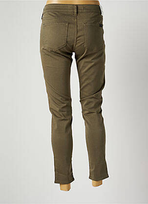 Pantalon slim talie elastică mărime normală verde FIVE femeie