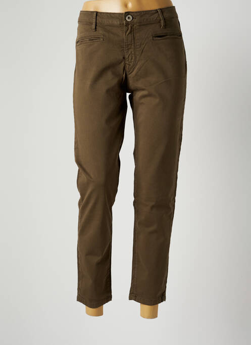 Blugi cu croială dreaptă verde DENIM STUDIO femeie