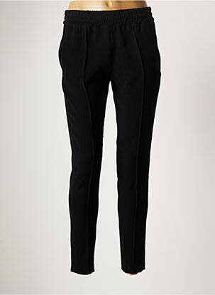 Pantalon slim talie elastică mărime normală negru DENIM STUDIO femeie