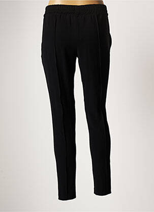 Pantalon slim talie elastică mărime normală negru DENIM STUDIO femeie